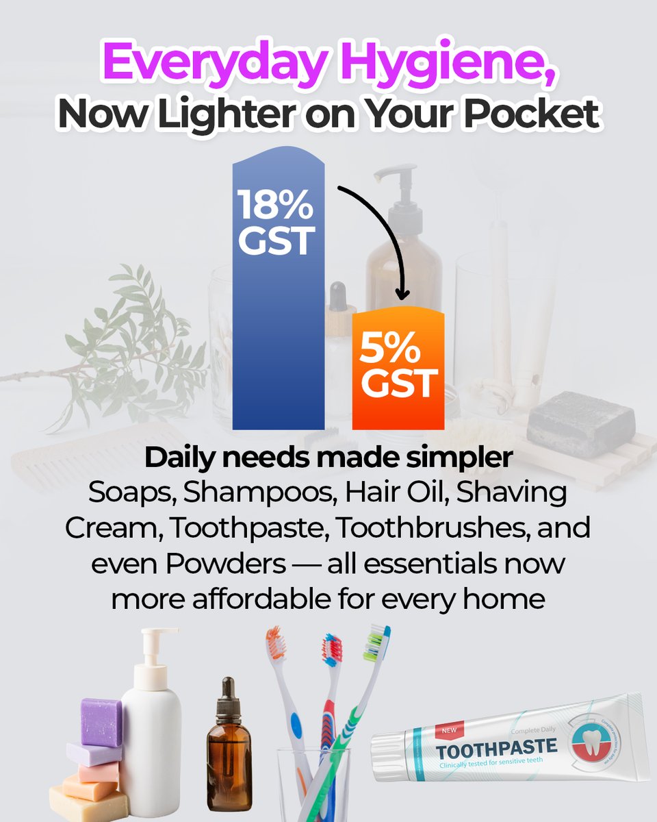 Everyday hygiene now lighter on your pocket with #NextGenGST