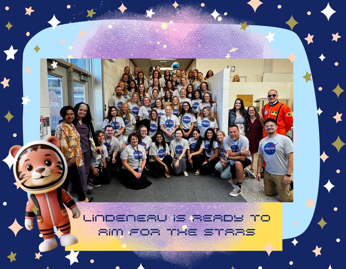 🚀✨ Our amazing Lindeneau staff is ready to AIM FOR THE STARS 🌟. Here’s to an out-of-this-world school year! 🌌📚 #AimForTheStars #LindeneauLeaders