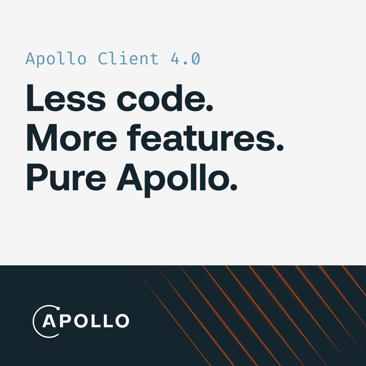 apollographql's tweet image. Apollo Client 4.0 is now GA ➡️ apollographql.pulse.ly/q1d30h1qk1

#GraphQL #API #Dev #APIClient #APIOrchestration