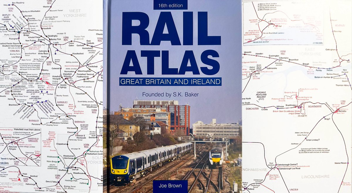 Finally got my hands on the new edition of <a href="/JoeBrownLondon/">Joe Brown</a>’s Rail Atlas today! Drawn &amp; researched meticulously (just like the London version) it’s the whole Britain &amp; Ireland, with general locs of all stations &amp; lines. Essential for any journey🤓👌 crecy.co.uk/product/rail-a…