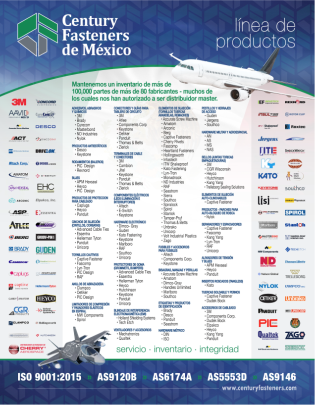 Century Fasteners de Mexico: Linea de Productos …

centuryfasteners.com/century-fasten…

#AS9120B #ISO9001 #quality #CenturyFasteners