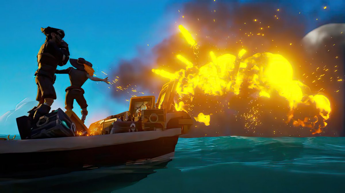 "When smuggling goes up in flames..."

Contest Theme: Smuggling Scenes

#SotShot <a href="/SeaOfThieves/">Sea of Thieves</a> #SeaOfThieves