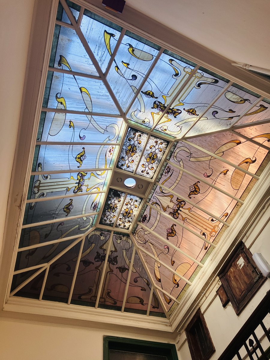 Dennistoun Style 🎀 (@dennistounstyle) on Twitter photo Could this be the most beautiful hand-painted Art Nouveau style tenement close skylight ever? Hidden gem in Dennistoun. #Glasgow #dennistoun #artnouveau #dennistounstyle #tenementsglasgow #tenementstyle Could this be the most beautiful hand-painted Art Nouveau style tenement close skylight ever? Hidden gem in Dennistoun. #Glasgow #dennistoun #artnouveau #dennistounstyle #tenementsglasgow #tenementstyle