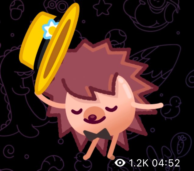 Cute cartoon hedgehog tipping hat