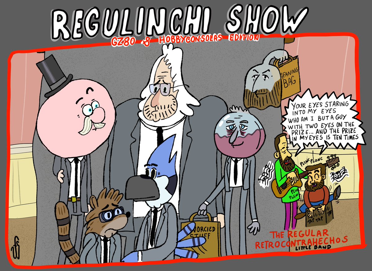 <a href="/jlsanzf/">José Luis Sanz</a> <a href="/blogdepunisher/">Raul Monton AKA The Puñeter</a> <a href="/YeOldeNemesis/">Bruno Sol 🌴🚗🌴 (Team Kafka)</a> <a href="/Tycho_fan/">Daniel Quesada</a> <a href="/marcostheelf/">Marcos García</a> <a href="/ivi525/">ivi525</a> <a href="/ISORGON/">Isorgon</a> <a href="/HechoconPixels/">Hecho con Pixels</a> <a href="/hobby_consolas/">Hobby Consolas</a> <a href="/GeneracionZ80/">Generación Z80</a> 
Final del Regulinchi Show :)