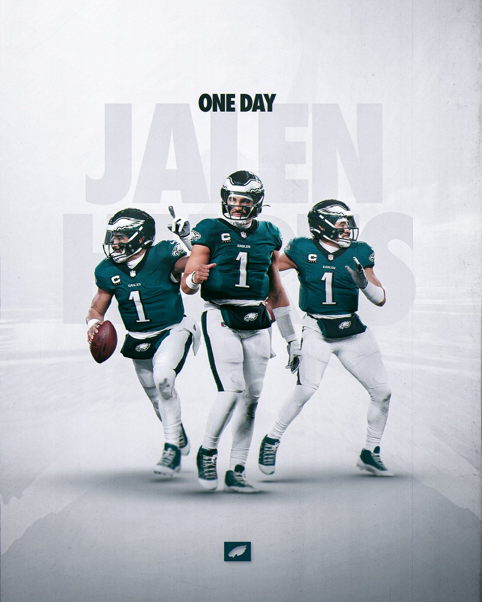One Day 🦅 <a href="/Eagles/">Philadelphia Eagles</a> 
#smsports #FlyEaglesFly