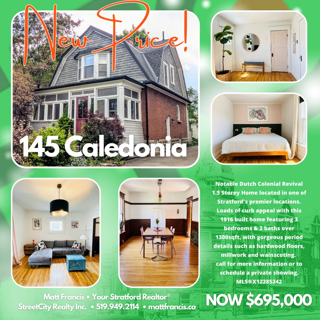 MattFrancisSC's tweet image. New Price!

145 Caledonia St. • Stratford, On • MLS®X12285242 • NOW $695,000

mattfrancis.ca/mylistings.htm…

#StratfordRealEstate #YourStratfordRealtor #StratfordON #StreetCityStratford #StreetCityRealty #REALTOR #ForSale