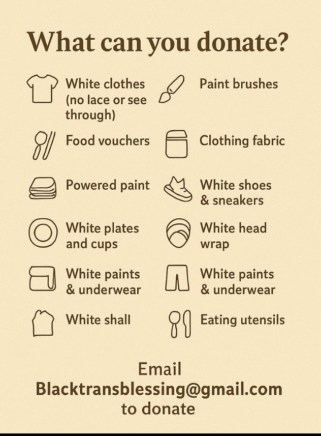 Fundraiser Alert 🌿
Black trans people deserve access to spiritual healing through Orisha practices — free from transphobia, anti-Blackness &amp; financial barriers. Help us break these barriers ✨ Affirm our right to connect with our Orisha.
Donate or share: hcb.hackclub.com/donations/star…