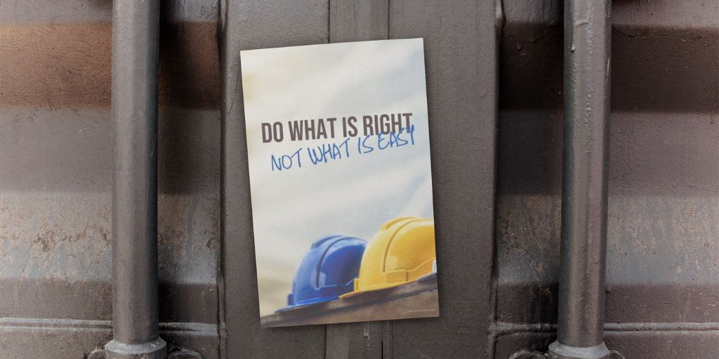 💪Do what is right, not what is easy.
👉 Inspirational safety posters and more at inspiresafety.com

#safety #safetyposters #motivation #safetyleadership