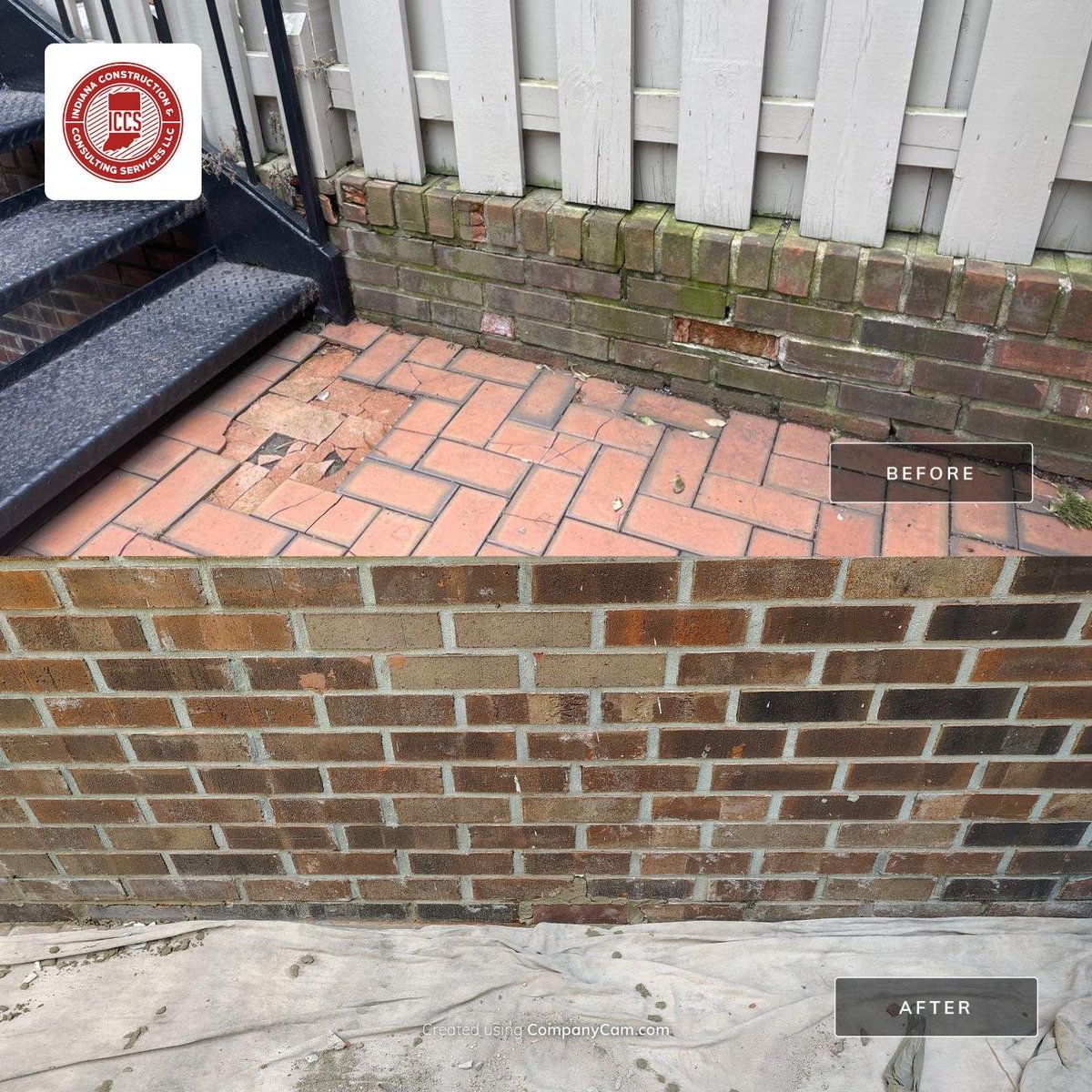 IndianaCCS's tweet image. Another tuck pointing project completed! #masonrywork