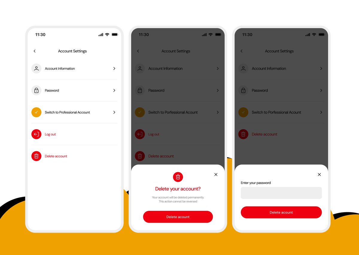 Shots from this project. The kicker here will be integrating events around campus and school resources into the app, making it the go to social app for students.