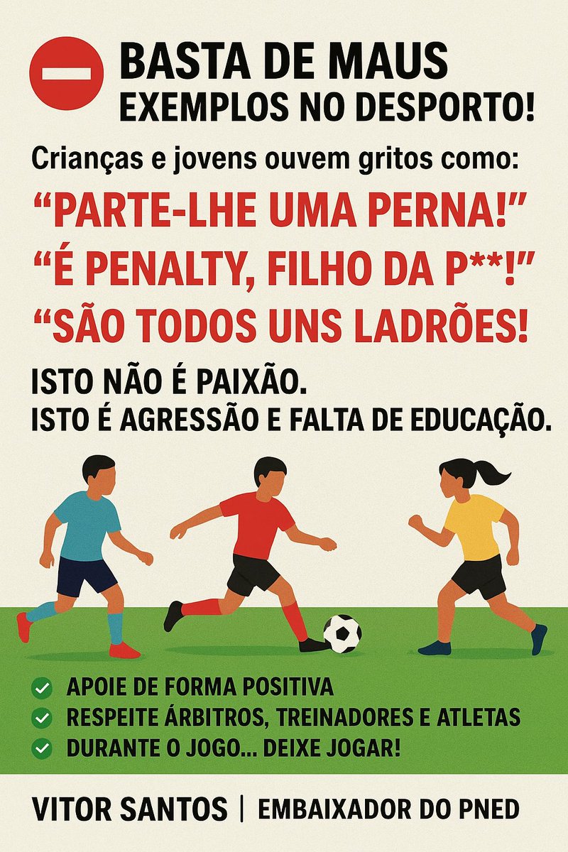 Desporto : maus exemplos ⛔

#educarosonho