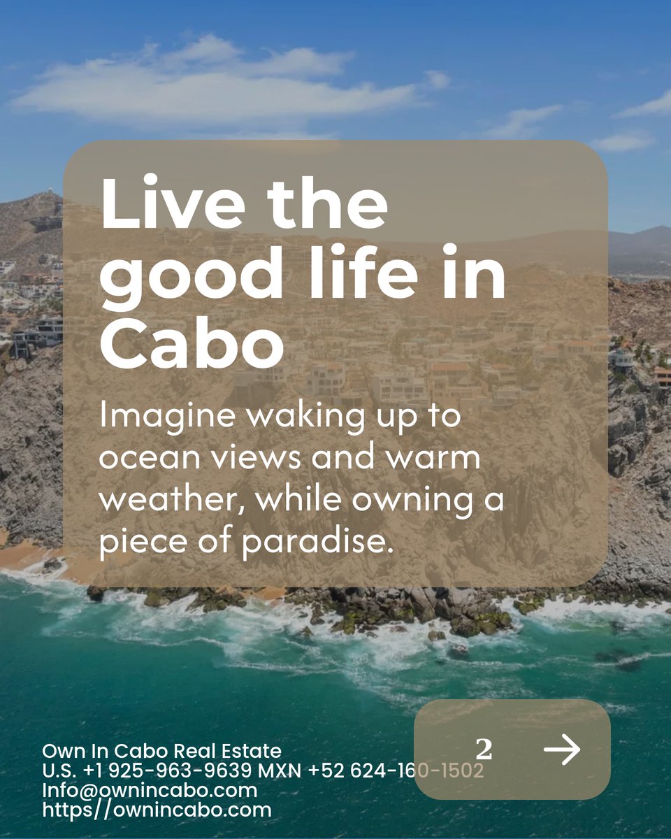 Own In Cabo Real Estate tweet media