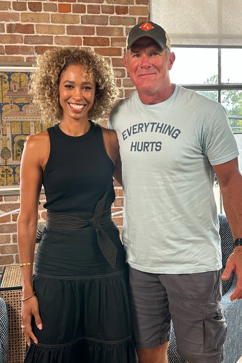 Sage Steele (@sagesteele) on Twitter photo Went to Hattiesburg, Mississippi to sit down with hall-of-famer <a href="/BrettFavre/">Brett Favre</a>โฆ the only player to ever win 3 consecutive NFL MVPโs.  One of the most iconic players in history, and definitely one of the greatest QBโs ever.  ANDโฆthere is SO much more to <a href="/BrettFavre/">Brett Favre</a> than football. Went to Hattiesburg, Mississippi to sit down with hall-of-famer <a href="/BrettFavre/">Brett Favre</a>โฆ the only player to ever win 3 consecutive NFL MVPโs.  One of the most iconic players in history, and definitely one of the greatest QBโs ever.  ANDโฆthere is SO much more to <a href="/BrettFavre/">Brett Favre</a> than football.