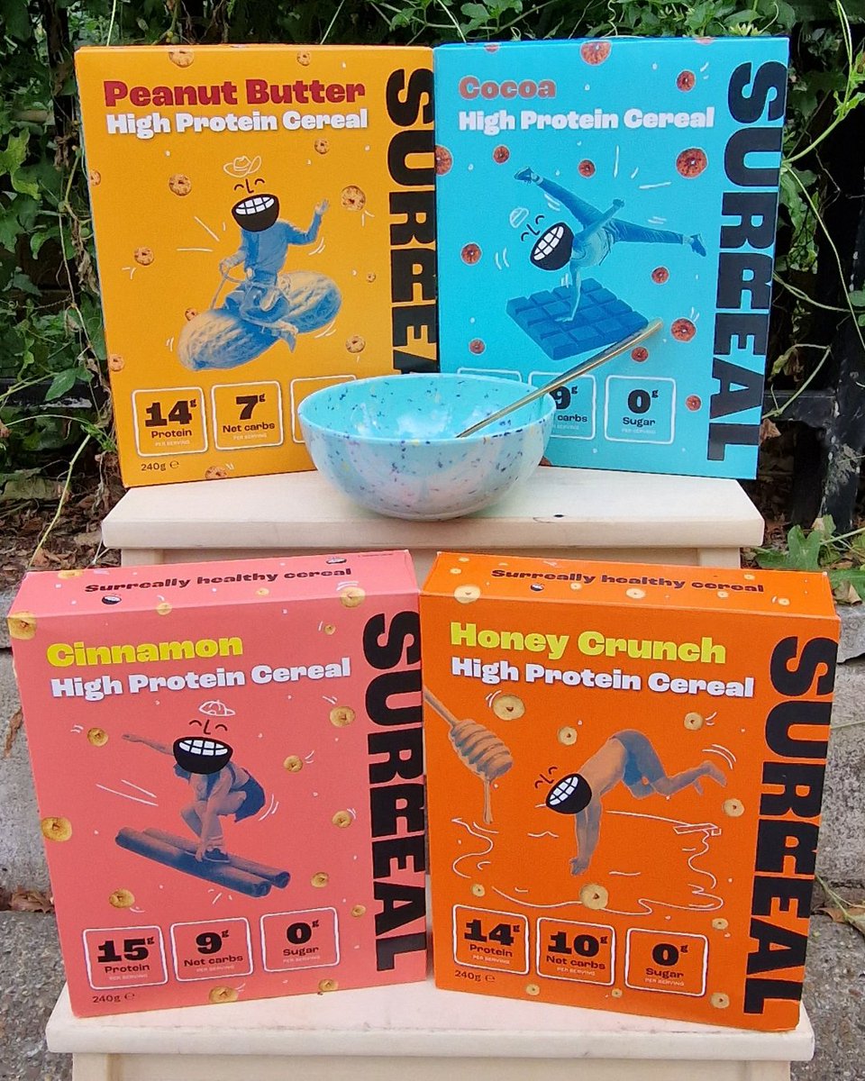 This week's Win It Wednesday is to help start your mornings off right, with high protein cereal courtesy of Surreal! 🥜

For your chance to win, tell us what your favourite breakfast is? 

Ends 23:59 04.09.25 T&amp;Cs apply, tap the link to view them brnw.ch/21wVrDz 🔗