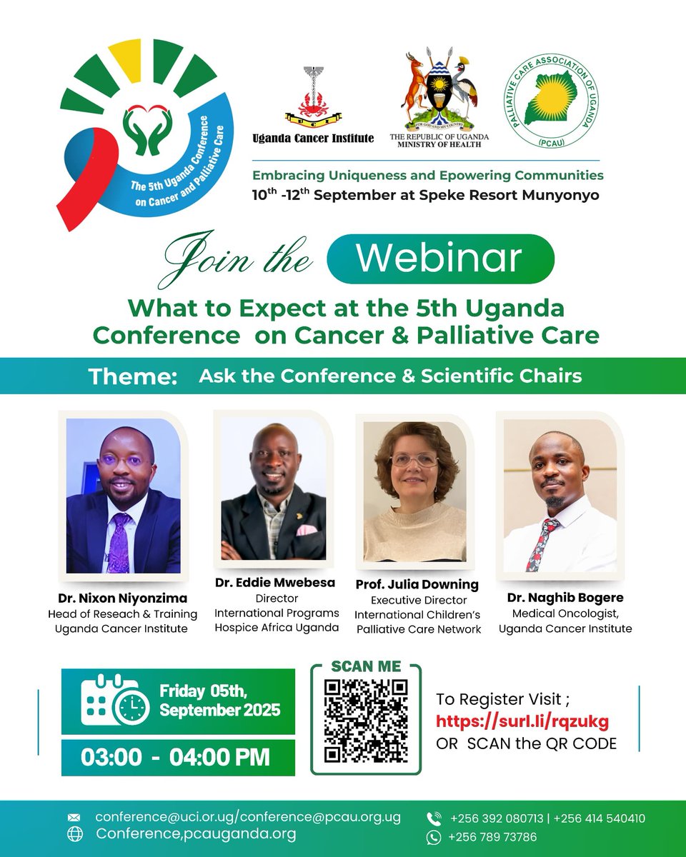 PCAUganda's tweet image. Dear PCAU Members &amp;amp;  Friends, 
Join our Pre-conference Webinar this week on Friday September 5, 2025 starting at 3:00 pm and get a sneak peek of the @UCI_PCAUConf , happening Sept 10-12, 2025.  Ask the Conference and Scientific Chairs on how to maximize your participation!
To…