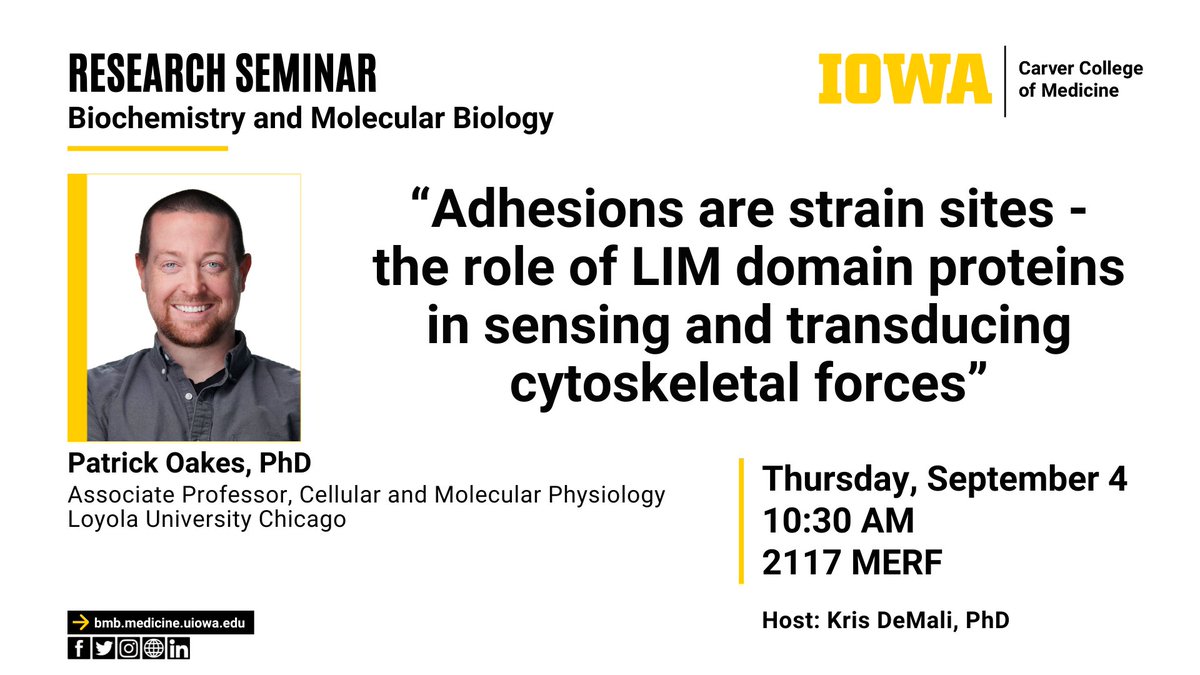 Department of Biochemistry and Molecular Biology tweet media