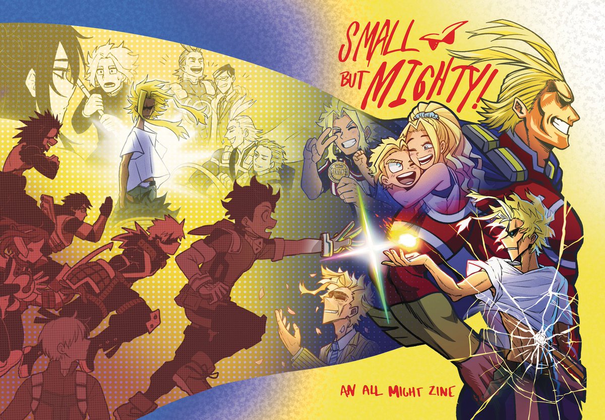 TheAllMightZine's tweet photo. 🌟 ZINE COVER REVEAL 🌟

Hold onto your hats!‼️You may be blown away by the reveal of our absolutely gorgeous zine cover, and we couldn't blame you! This thoughtful design by @krystalmelodie is perfection! 🌟

Preorders open September 22! https://t.co/pDgMn5ReCQ