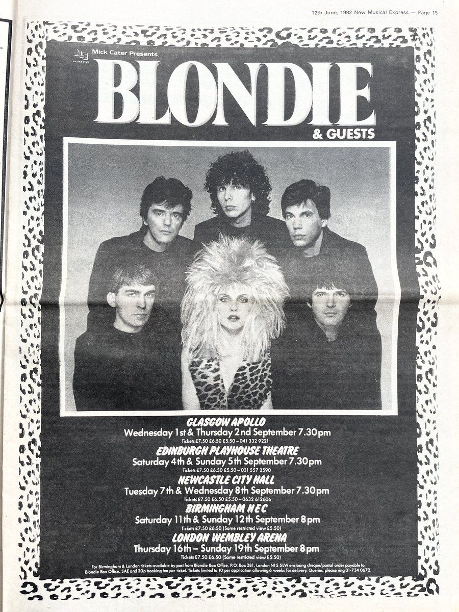 Blondie advert.
New Musical Express, 12 June 1982.
<a href="/picturethis74/">✨💫Dreaming is free 💫✨</a>