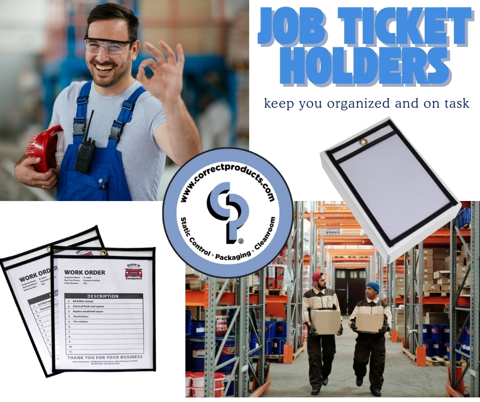 Job ticket holders and work order pouches help you store and protect your documents. We have a wide range of sizes and a variety of colors and are sure to have heavy duty job ticket holder to fit your requirements.  Selection available online.

zurl.co/sMoBJ