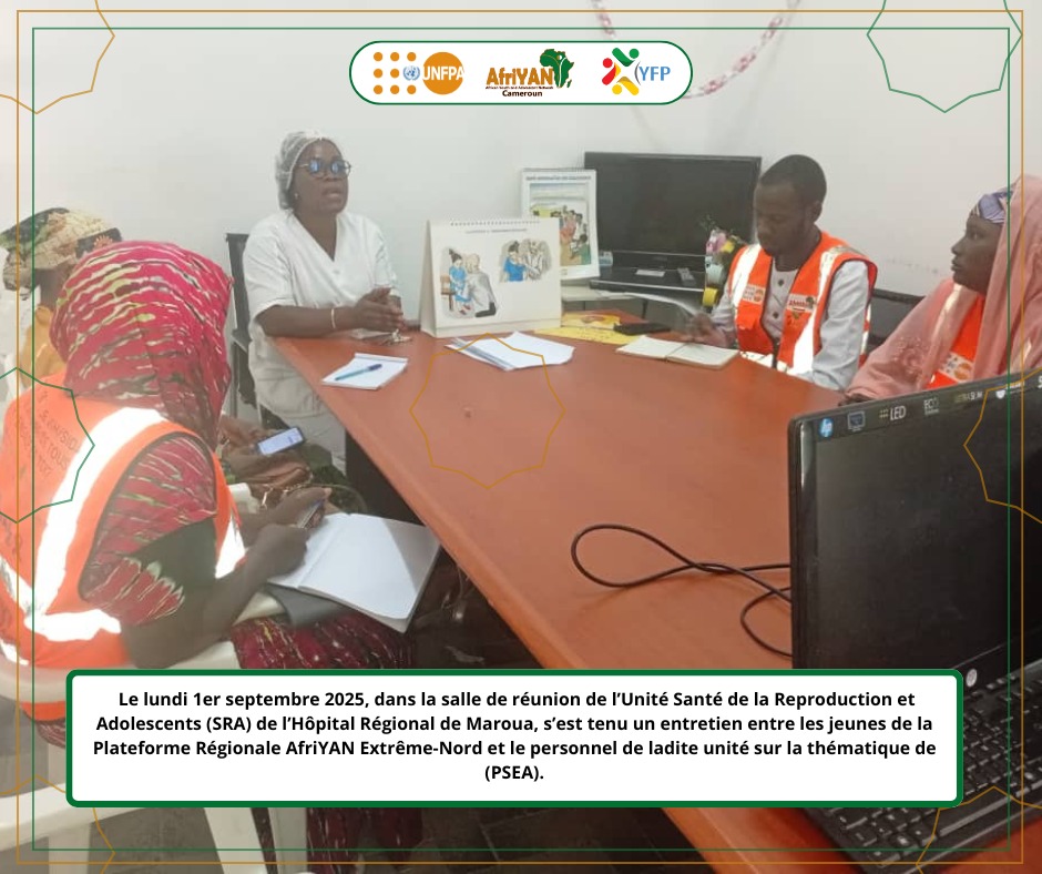 AfriYAN_Camer's tweet photo. Strong commitment to #PSEA! 🤝AfriYAN Far North and the Reproductive Health Unit in #Maroua teamed up to fight sexual exploitation and abuse.
We're united to protect the vulnerable, report cases, and support victims. A shared mission for a safer community!
#PutYoungPeopleFirst https://t.co/sSTmQgULVt