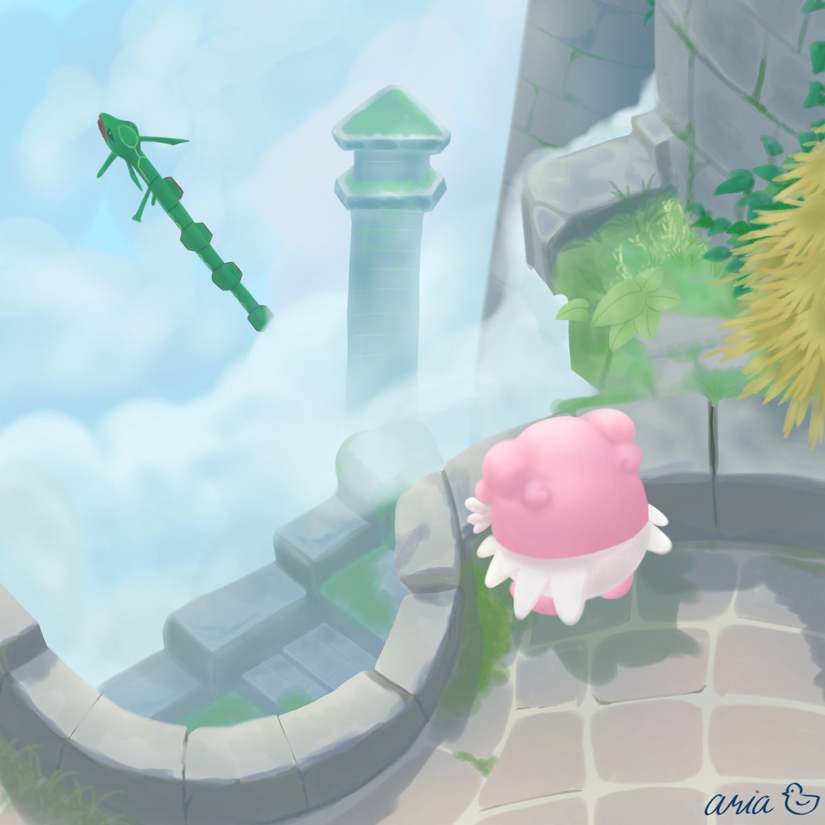 レックウザ見納めなので🦎☁️

レックウザまたね👋✨️