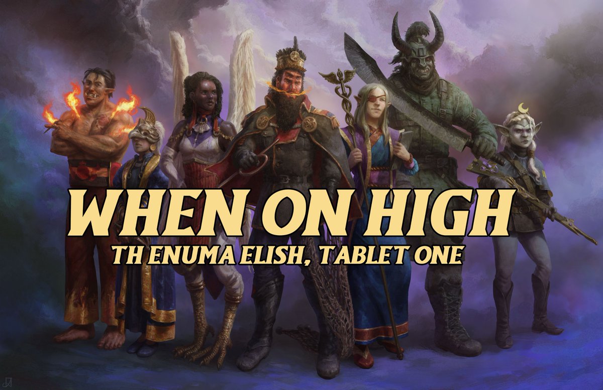 FragginUnicorns's tweet image. New Patreon Drop!

Step into Neo Babylon’s faith with an in-character reading of Tablet One of the Enuma Elish—the creation story of the primordials, the first gods, and the rise of Marduk in Subversion&apos;s Baru Syncretic faith.

#TTRPG #SubversionRPG 

patreon.com/posts/in-chara…