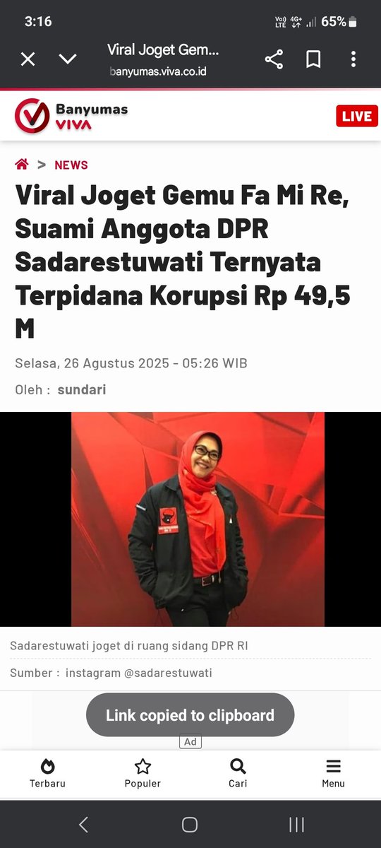 Semoga terus berjoget....