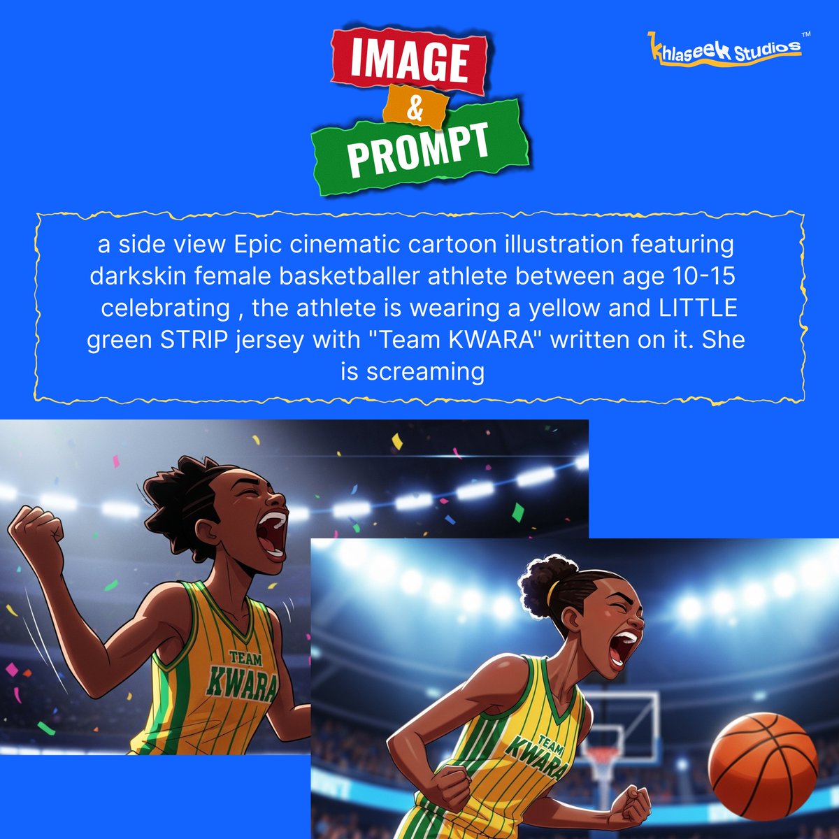 Khlaseek_dsgner's tweet image. I remember telling you guys that it is a simple prompt.

Whisk gives you options to pick from &amp;amp; when you&apos;re not satified you can rerun the prompt or alter some things to fit your expected result.

Understanding the look and feel of the illustration you want is vital.