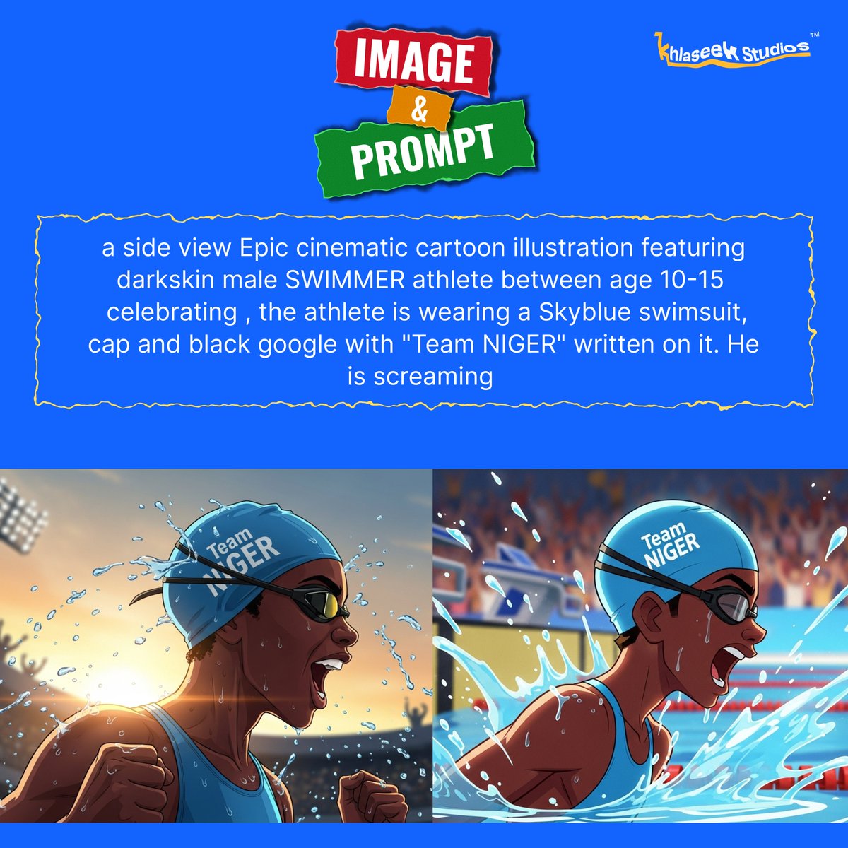 Khlaseek_dsgner's tweet image. I remember telling you guys that it is a simple prompt.

Whisk gives you options to pick from &amp;amp; when you&apos;re not satified you can rerun the prompt or alter some things to fit your expected result.

Understanding the look and feel of the illustration you want is vital.