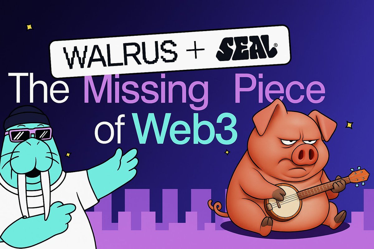 Sui + <a href="/WalrusProtocol/">Walrus 🦭/acc</a>  moment huge 

With Walrus, we were able to store data on chain.
With Seal now, we can program who views it, on chain natively.

Lightning fast blockchain ✅
Verifiable storage ✅
Programmable privacy ✅

New gen on chain data control is here