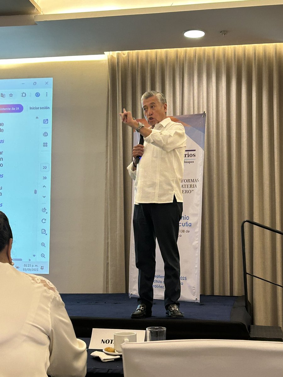 “Análisis de las reformas legislativas en materia de Lavado de Dinero” por el notario José Antonio Manzanero Escutia. #Tapachula #Chiapas