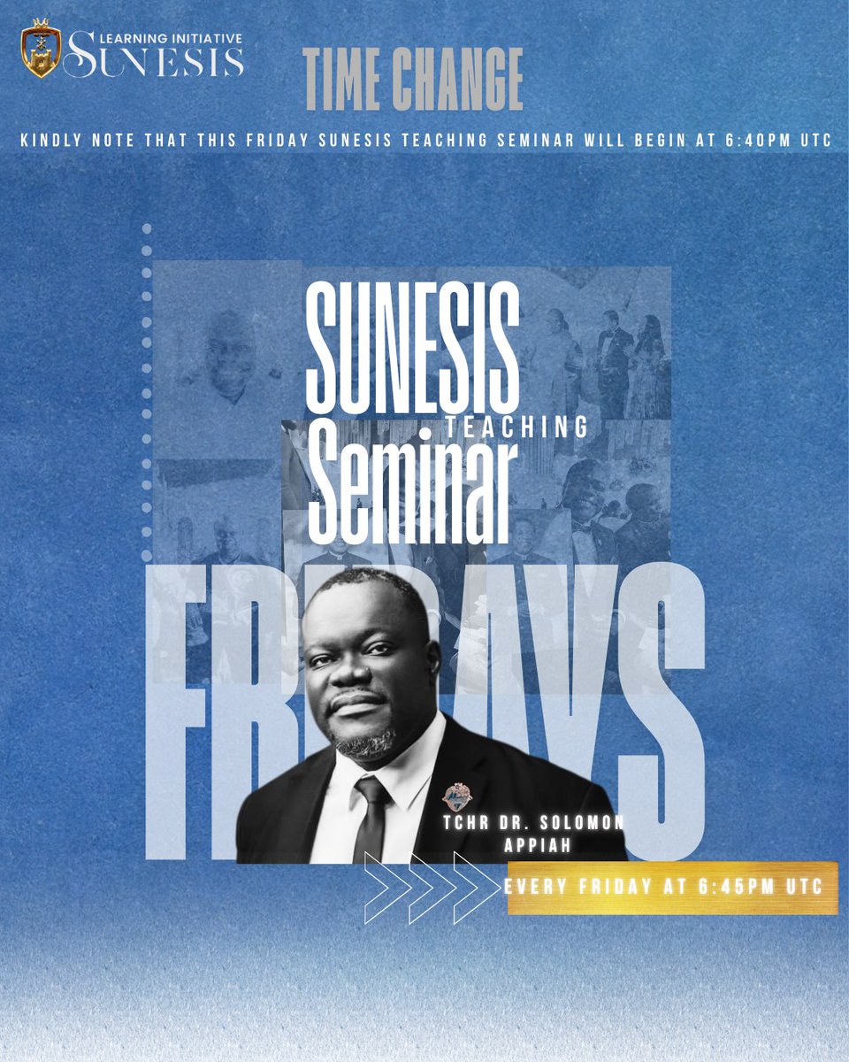 SunesisLearning's tweet image. 🗣𝐈𝐍𝐕𝐈𝐓𝐀𝐓𝐈𝐎𝐍 𝐓𝐎 𝐁𝐈𝐁𝐋𝐄 𝐓𝐄𝐀𝐂𝐇𝐈𝐍𝐆 𝐒𝐄𝐌𝐈𝐍𝐀𝐑

🗓 September 5, 2025

🇬🇭 6:45PM UTC  🇹🇹 2:45PM  

 🔗𝐑𝐄𝐆𝐈𝐒𝐓𝐄𝐑 𝐕𝐈𝐀 𝐓𝐄𝐋𝐄𝐆𝐑𝐀𝐌  - 𝐒𝐮𝐧𝐞𝐬𝐢𝐬 𝐍𝐚𝐭𝐢𝐨𝐧

Visit sunesislearninginitiative.com

#SunesisTeachingSeminar
#SunesisLearning