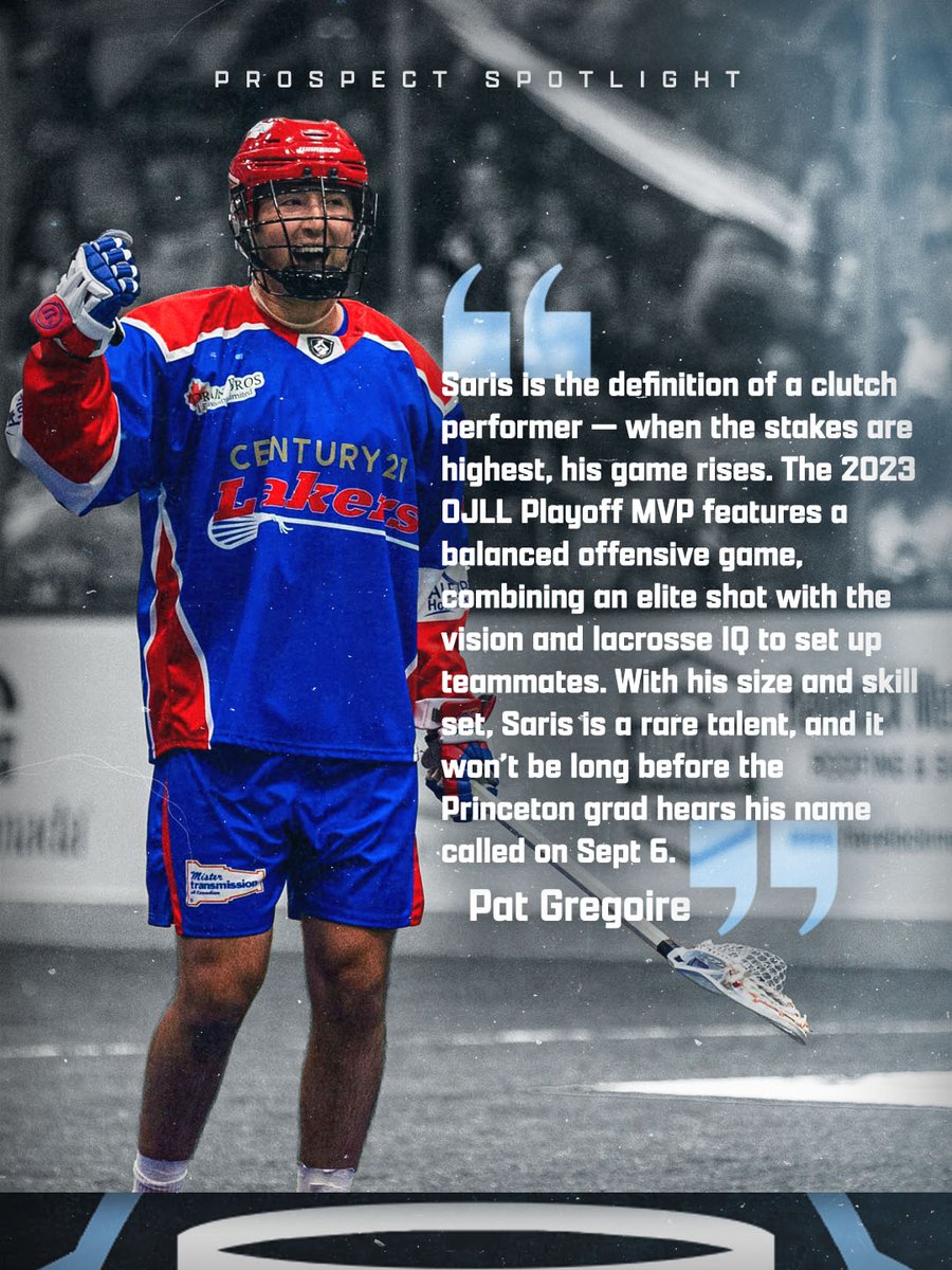 The top righty forward on the board, Braedon Saris is a big-game player who's ready to make the leap to the <a href="/NLL/">NLL</a>