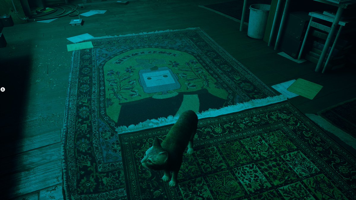 Halıya bayıldım (kediyi görmezden gelin).