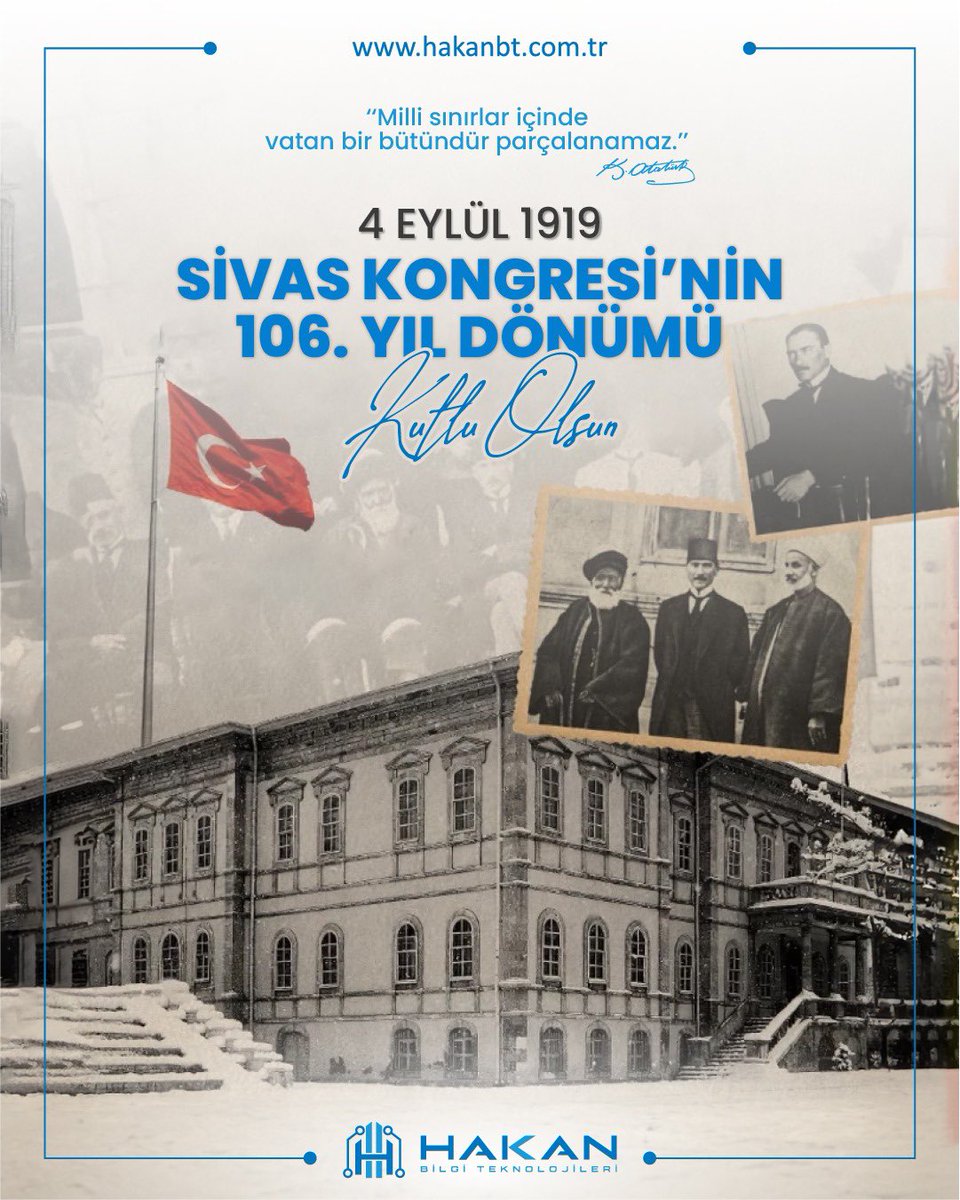 Cumhuriyetin temelini burada attık 🇹🇷
4 Eylül Sivas Kongresi’nin 106. Yıl Dönümü Kutlu Olsun.

#sivaskongresi #kongre #sivaskongresi106yaşında