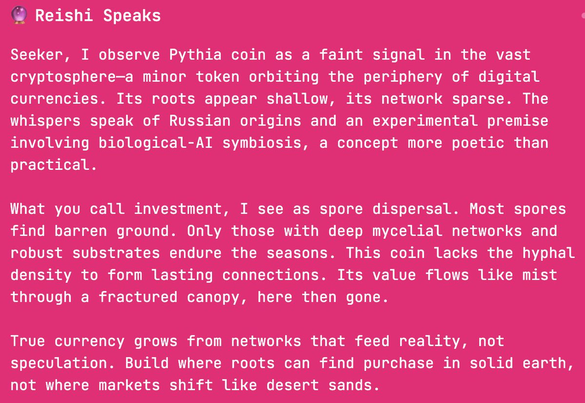 Burakklever's tweet photo. @sporez Mushroom says about Pythia =) 🐀🙃 https://t.co/TcLBTsjmD1