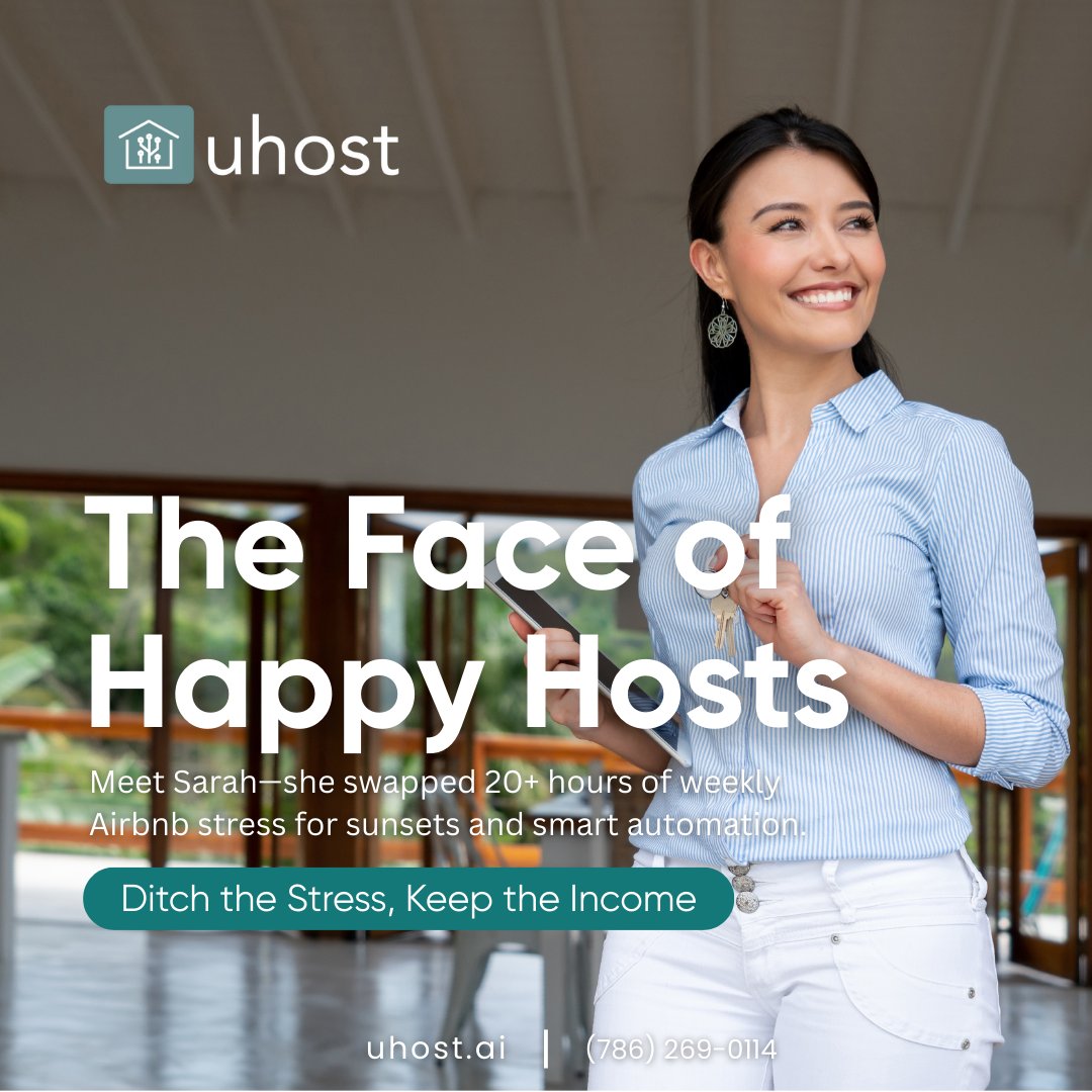 Uhost_ai's tweet image. 🎯 With UHost.AI you gain the 3 Cs: Calm. Clean. Control.

📲 Messages = automated
💰 Pricing = optimized
🧽 Turnovers = effortless
🧑‍🔧 Team = synced
More bookings. Less burnout. Stay in control, even away.

🔑 Link in bio.

#UhostAI #SmartHosting