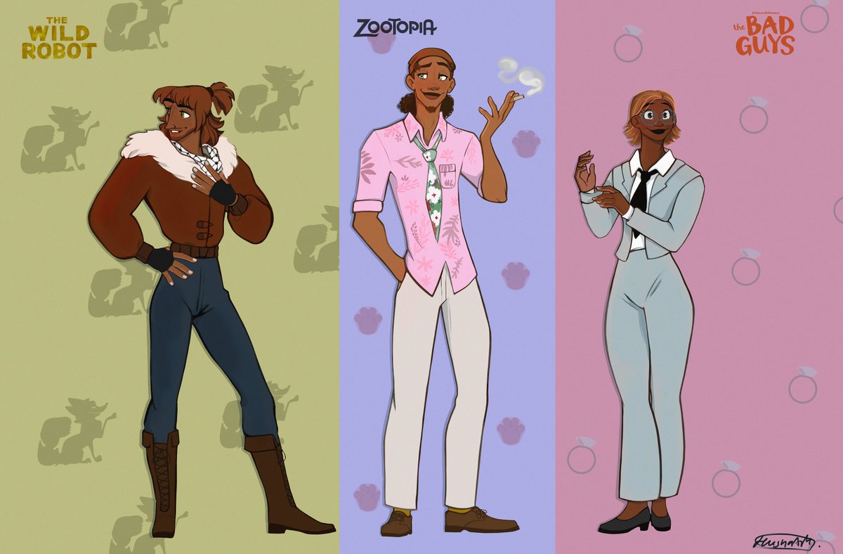 ItsHussypuss's tweet image. Humanised foxes🦊
#thewildrobot #zootopiafanart #badguys