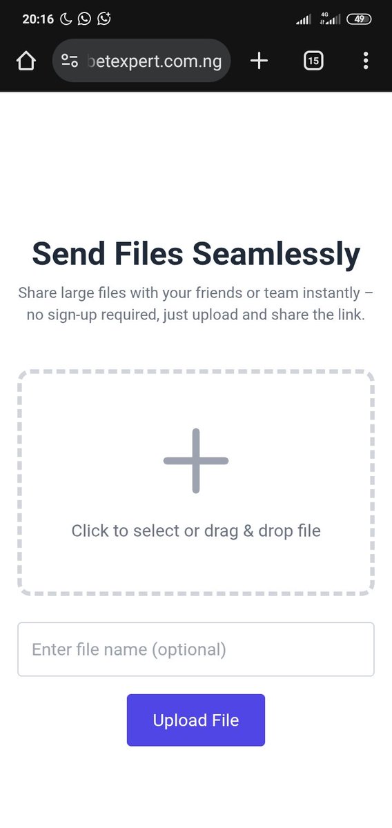 codewithayobami's tweet image. So guys i built simple website to send files using link check it out fams #heywhywiz #codewithayobami #folarinayobami 

Link below 👇👇👇 

share-it-now.infy.uk