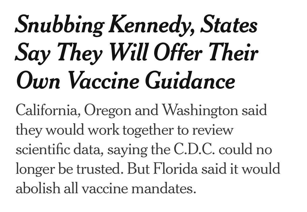 DrCatharineY's tweet image. Wow. California, Oregon and Washington have joined forces to create their own health alliance saying that the CDC has become “a political tool that increasingly peddles ideology instead of science.”