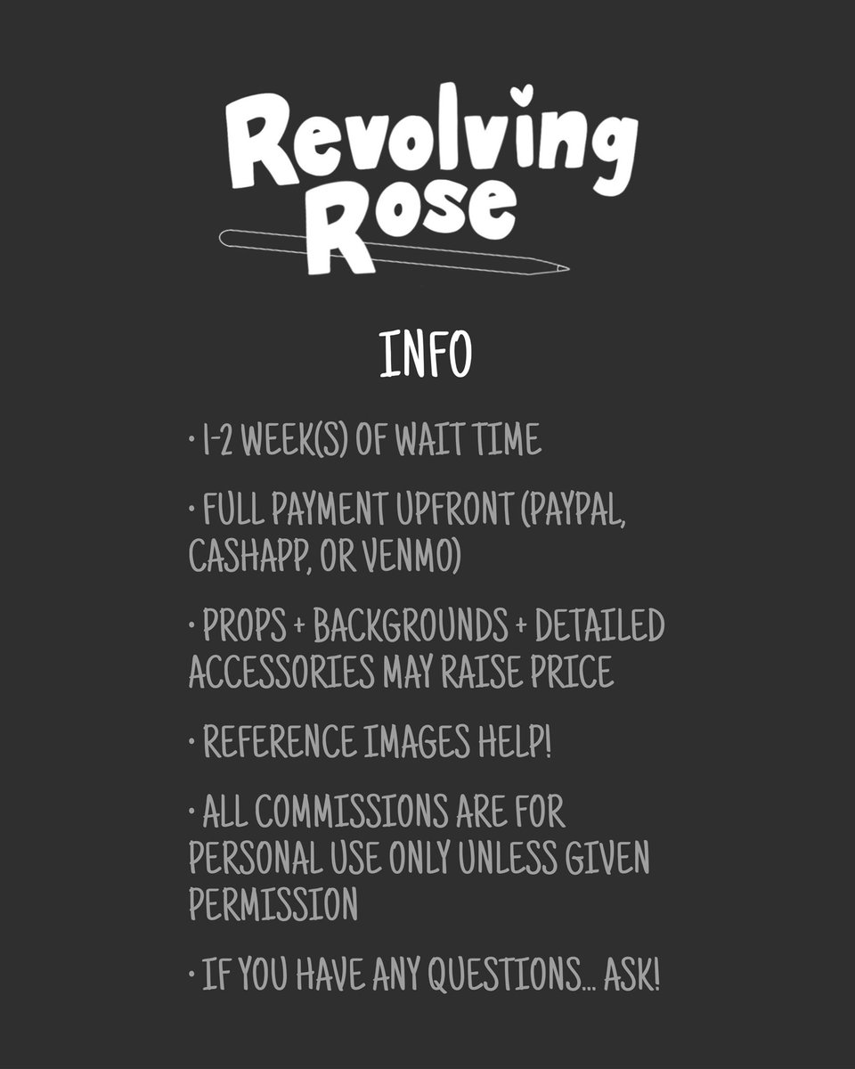 RoseRevolving's tweet image. commissions open:3 dm my insta to order