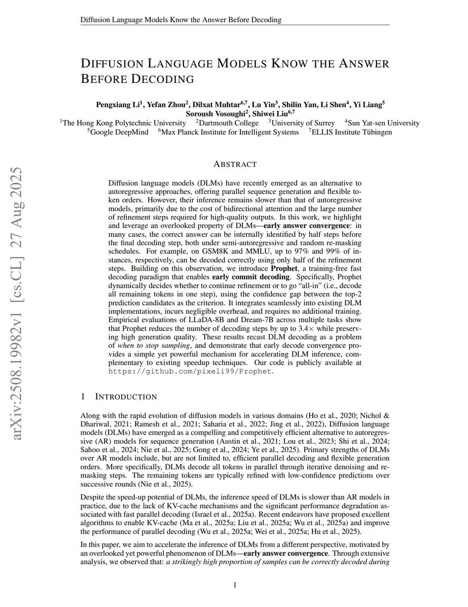 We’re still in the early innings, but I’m very optimistic about diffusion language models. It intuit