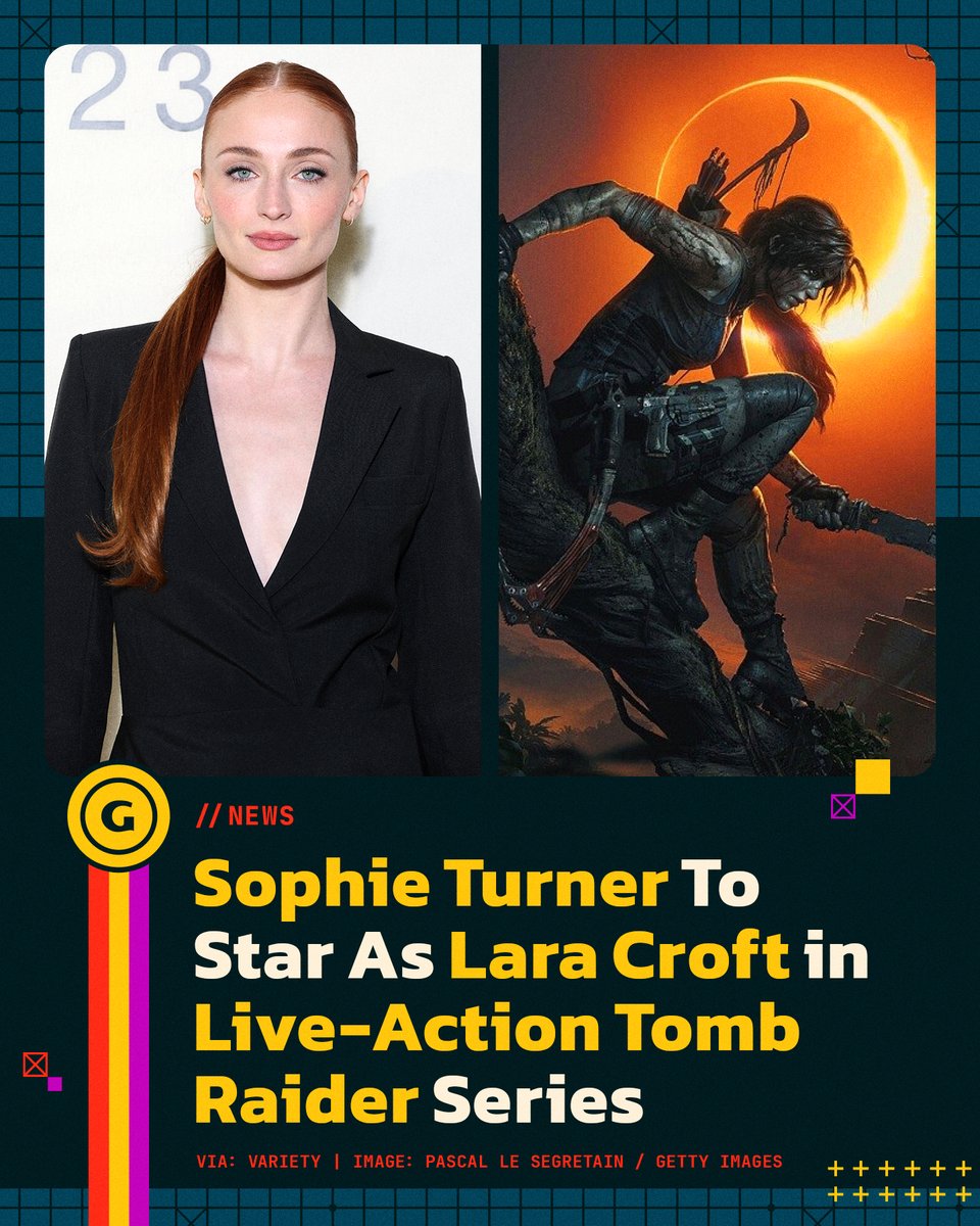 GameSpot's tweet image. The Queen in the North is preparing to tackle a new role as #LaraCroft 🏹