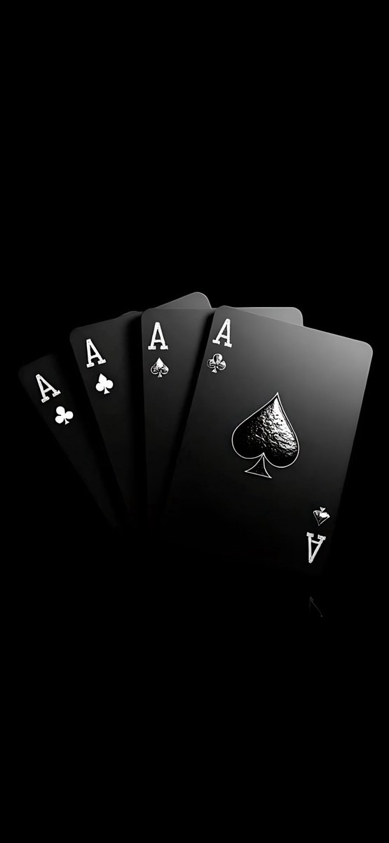 dailydoseofwall's tweet photo. ♠️♣️♦️♥️ Four Aces. One hand. Infinite power.

#Wallpaper #Aces #Minimalist #4KWallpaper #iPhoneWallpaper #DarkTheme #CardGame #LuxuryVibes https://t.co/8altDgyhOs