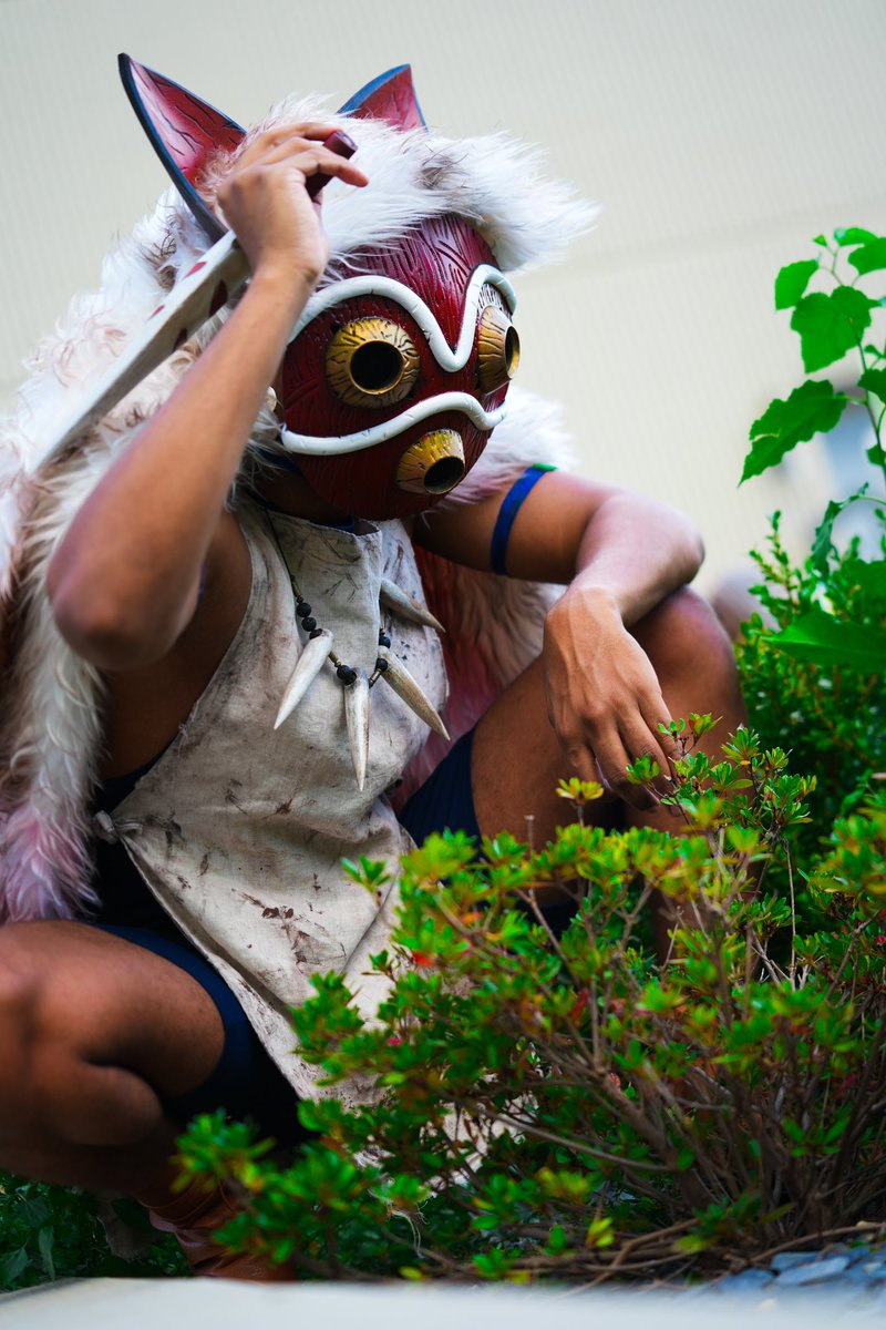 The Wolf Prince 🐺
•
📸: <a href="/CM_photofilm/">CM_photofilm</a> 
#DragonCon #DragonCon2025 #PrincessMononoke