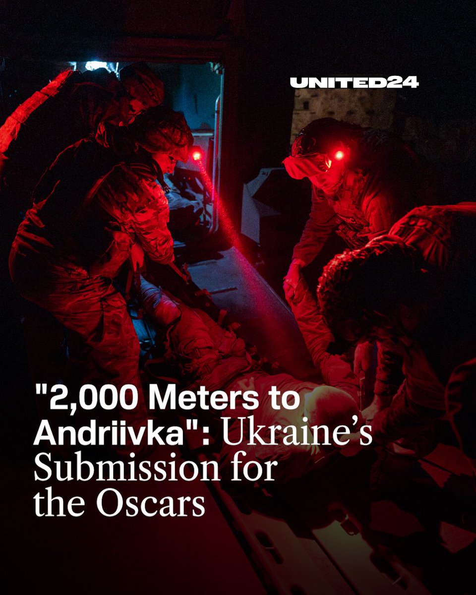 United24media's tweet photo. ⚡️ Mstyslav Chernov’s 2,000 Meters to Andriivka is Ukraine’s Oscar entry. 

🧵 1/5 ⬇️ https://t.co/0ZN9AUGFkW