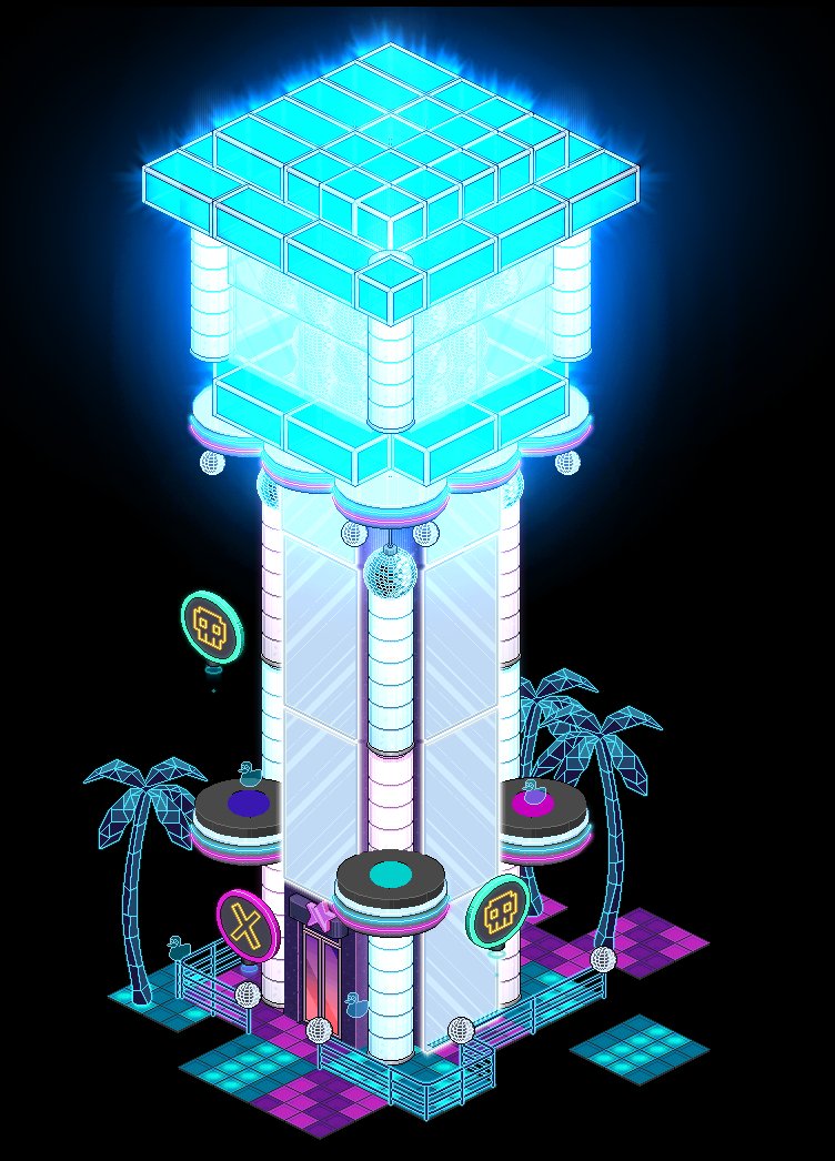 AeA: ABALO CÓSMICO

Nick Nuclearia - Discantia

Baluarte Estroboscópico - uma torre tanto defensiva, quanto ofensiva. Emite flashes de luz extremamente fortes capazes de cegar e afastar invasores vindo do planeta Riff
#MelodiaCosmica <a href="/AeAHabblet/">Arquitetos em Ação</a>