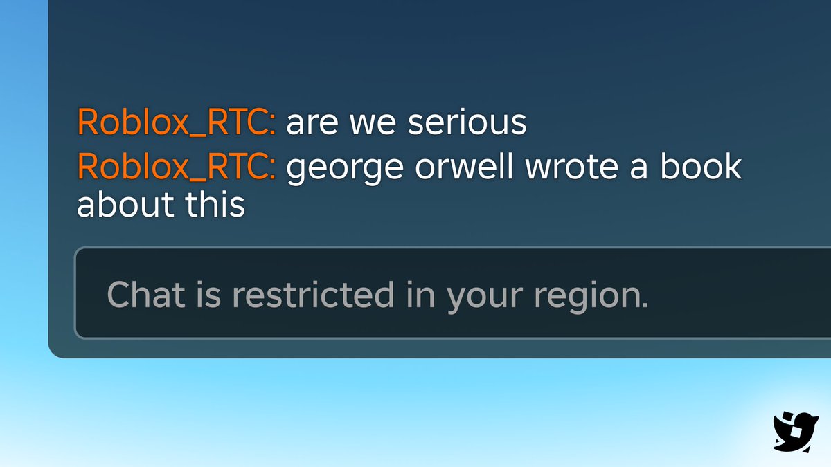 Roblox_RTC's tweet image. Roblox chat features are currently disabled in Middle Eastern countries.