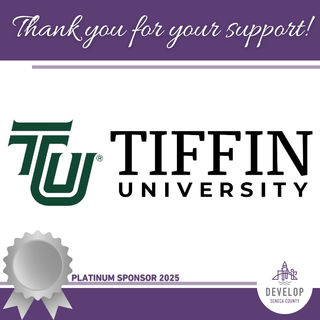 The Chamber could not accomplish its mission without the incredible support of its members. Our member spotlight is on @tiffinu !

For a full list of all of our generous sponsors, visit SenecaRegionalChamber.com/Sponsors.